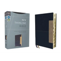 Niv, Thinline Bible, Leathersoft, Blue, Red Letter, Thumb Indexed, Comfort Print
