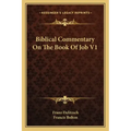 Biblical Commentary on the Book of Job V1