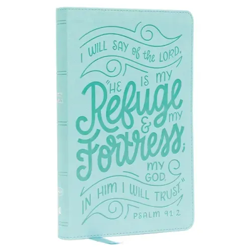 Nkjv, Thinline Youth Edition Bible, Verse Art Cover Collection, Turquoise Leathersoft, Red Letter, Comfort Print: Holy Bible, New King James Version