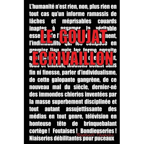 Le goujat écrivaillon