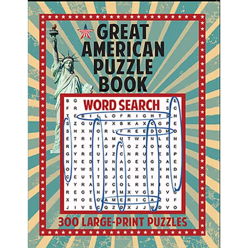 Great American Puzzle Book: 300 Large Print Puzzles