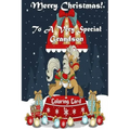 Merry Christmas To A Very Special Grandson! (Coloring Card): Holiday Messages, Christmas Animals, Coloring for Young Children