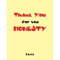 Thank You for the Honesty
