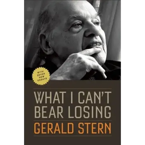 What I Can't Bear Losing: Essays by Gerald Stern