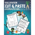 Halloween Cut & Paste Workbook for Kids: Activity Puzzle Book for Preschool Children Scissor Skills Kids