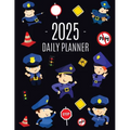 Police Planner 2025: Cool Daily Organizer: January-December (12 Months) Stylish Blue Policeman Weekly Agenda for Law & Order