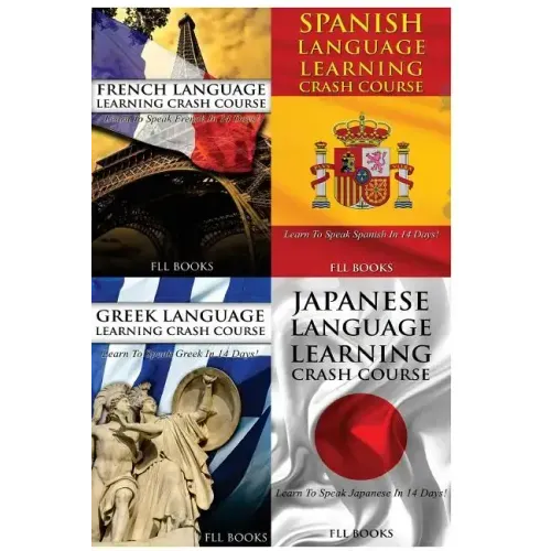 French Language Learning Crash Course + Spanish Language Learn + Greek Language Learning Crash Course + Japanese Language Learning Crash Course