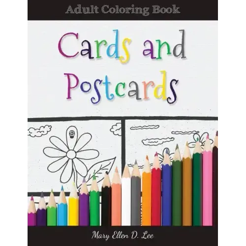 Cards And Postcards: Adult Coloring Book