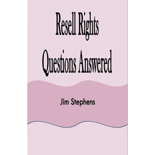Resell Rights Questions Answered