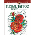 Floral Tattoo Designs Coloring Book