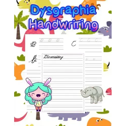 Dysgraphia Handwriting: handwriting tracing workbook-handwriting practice paper for kids-handwriting practice sheets