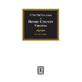 Tax Lists of Henry County, Virginia, 1778-1880