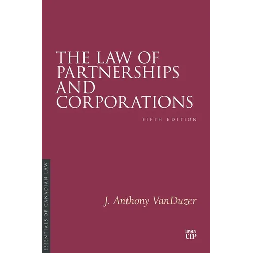 The Law of Partnerships and Corporations, Fifth Edition