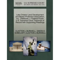 Lake Ontario Land Development and Beach Protection Association, Inc., Petitioner, V. Federal Power U.S. Supreme Court Transcript of Record with Suppor