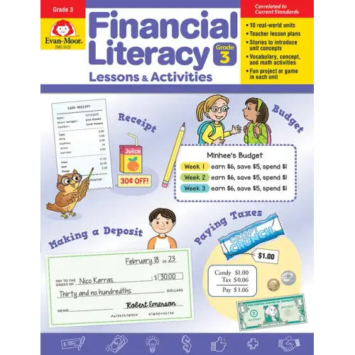 Financial Literacy Lessons and Activities, Grade 3 Teacher Resource
