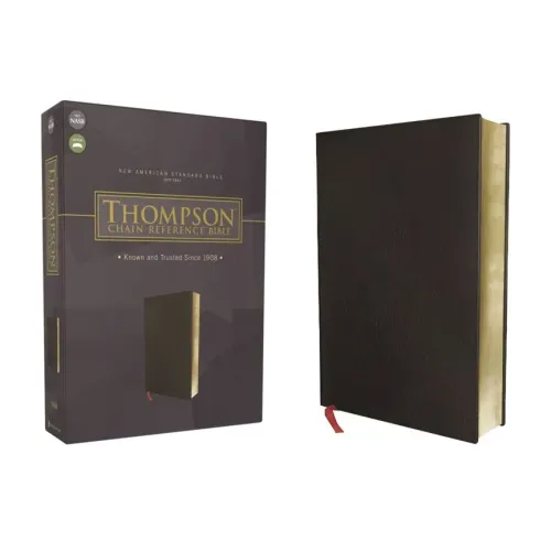 Nasb, Thompson Chain-Reference Bible, Bonded Leather, Black, Red Letter, 1977 Text