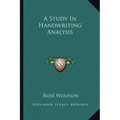 A Study in Handwriting Analysis