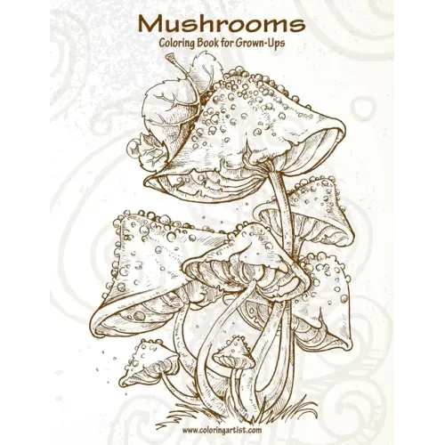 Mushrooms Coloring Book for Grown-Ups 1