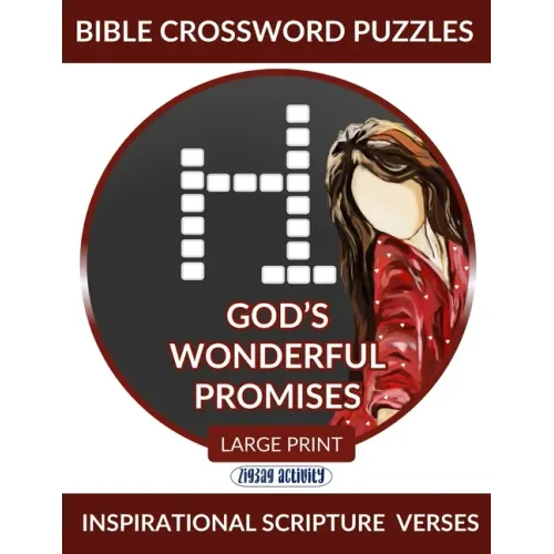 Bible Crossword Puzzles Large Print - God's Wonderful Promises - Inspirational Scripture Verses: Bible Puzzle Books