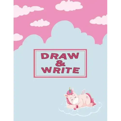 Story Writing Paper for Kids: Primary Drawing & Writing Paper Kindergarten Kids K-2 - Sleeping Unicorn