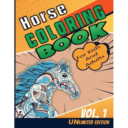 Horse Coloring Book: Colorful hand-painted pictures of horses for kids and adults who love horse