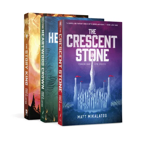 The Sunlit Lands Trilogy: The Crescent Stone / The Heartwood Crown / The Story King