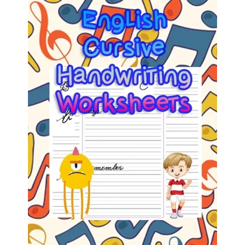 English Cursive Handwriting Worksheets: handwriting tracing workbook-handwriting practice paper for kids-handwriting practice sheets