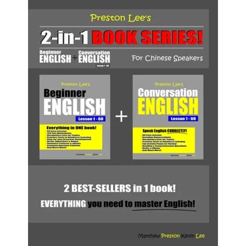 Preston Lee's 2-in-1 Book Series! Beginner English & Conversation English Lesson 1 - 60 For Chinese Speakers