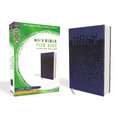 Nirv, Bible for Kids, Large Print, Leathersoft, Blue, Comfort Print: Thinline Edition
