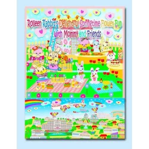 Rolleen Rabbit's Delightful Springtime Flower Fun with Mommy and Friends