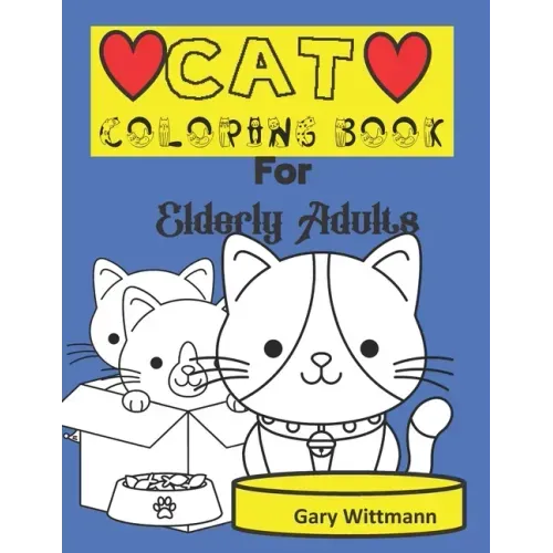 Cat Coloring Book for Elderly Adults