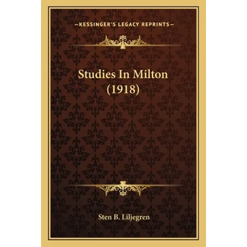 Studies In Milton (1918)