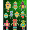 Robots Sticker Album For Boys: 100 Plus Pages For PERMANENT Sticker Collection, Activity Book For Boys - 8.5 by 11