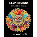 Easy Designs Coloring Book: Coloring Book for Adults: Beautiful Designs for Stress Relief, Creativity, and Relaxation
