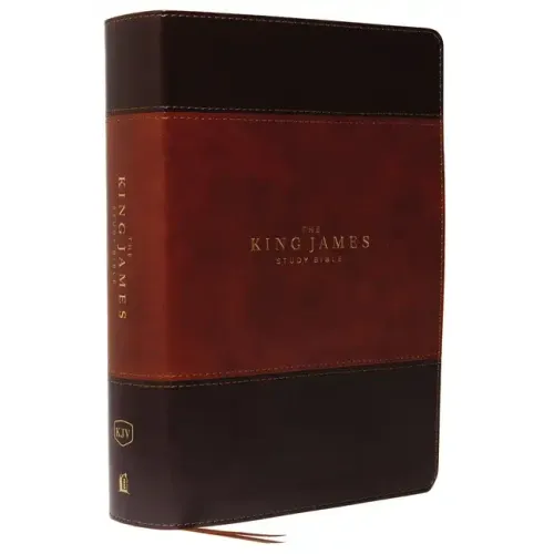 The King James Study Bible, Imitation Leather, Brown, Full-Color Edition