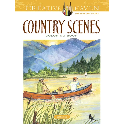 Country Scenes Coloring Book