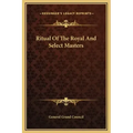 Ritual of the Royal and Select Masters