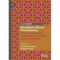 What Makes Effective Whistleblowing: Global Comparative Studies from the Public and Private Sector