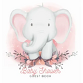 Baby Shower Guest Book: Elephant Boy Theme, Wishes for Baby and Advice for Parents, Personalized with Space for Guests to Sign In and Leave Addresses,