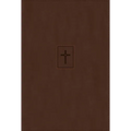 Niv, Thinline Bible, Large Print, Leathersoft, Brown, Red Letter, Thumb Indexed, Comfort Print