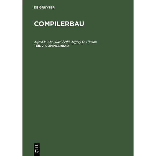 Compilerbau, Teil 2, Compilerbau