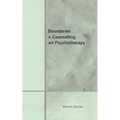 Boundaries in Counselling and Psychotherapy