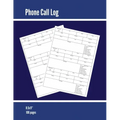 Phone Call Log: Phone Memo Message Book, Record 3 Telephone Messages Per Page, Calls Tracker, Keeping Track Voice Mail, Journal, Notebook
