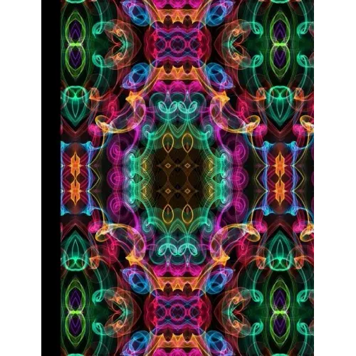 Abstract Curly Cues Notebook, Wide Ruled, 100 Sheets/200 Pages, 7.5 X 9.75