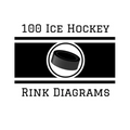 100 Ice Hockey Rink Diagrams: 100 Full Page Ice Hockey Diagrams for Coaches and Players