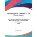 Dictionary Of The Languages Of The Micmac Indians: Who Reside In Nova Scotia, New Brunswick, Prince Edward Island, Cape Breton And Newfoundland (1888)