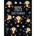 Monkey Planner 2025: Cute Year Organizer with Adorable Apes For an Easy Overview of All Your Appointments! Jungle Animal Scheduler: January