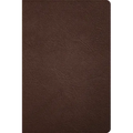 CSB Large Print Thinline Bible, Holman Handcrafted Collection, Brown Premium Goatskin
