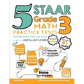 5 STAAR Grade 3 Math Practice Tests: Extra Practice to Help Achieve an Excellent Score