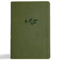CSB Giant Print Reference Bible, Digital Study Edition, Olive Leathertouch